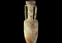Amphore vinaire de type Dressel 1.Musée gallo-romain de Lyon-Fourvière.