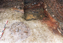 Traces de rubéfaction au nord ouest de la fouille de Salies-du-Salat.