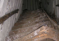 Éléments de boisage du XIXe siècle de la mine de Wieslizcka (Pologne).