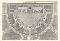 Plan des Salines Royales d'Arc et Senans (Claude-Nicolas Ledoux).