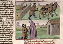 Mahomet chamelier ; Mahomet et le moine Sergius. Sergius convainct Mahomet de sa mission providentielle.