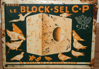 Publicité des années 50 sur plaque émaillée.