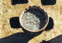 Processus de cristallisation du sel.