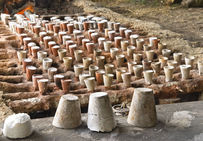 Étape 2 : fabrication du sel par bouillage des saumures.